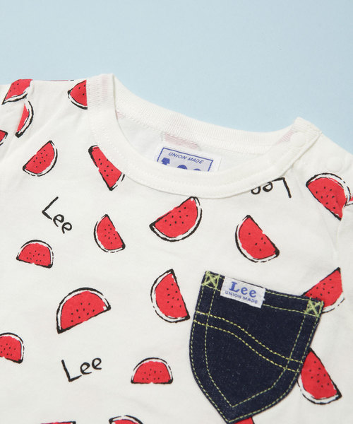 Stomp Stamp/Leeスイカ柄Tシャツ19SSLee-C-3 Stomp Stamp/Leeスイカ柄Tシャツ19SSLee-C-3