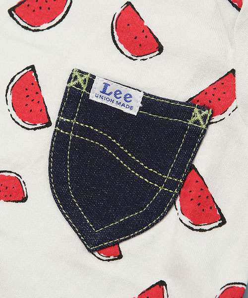 Stomp Stamp/Leeスイカ柄Tシャツ19SSLee-C-3 Stomp Stamp/Leeスイカ柄Tシャツ19SSLee-C-3