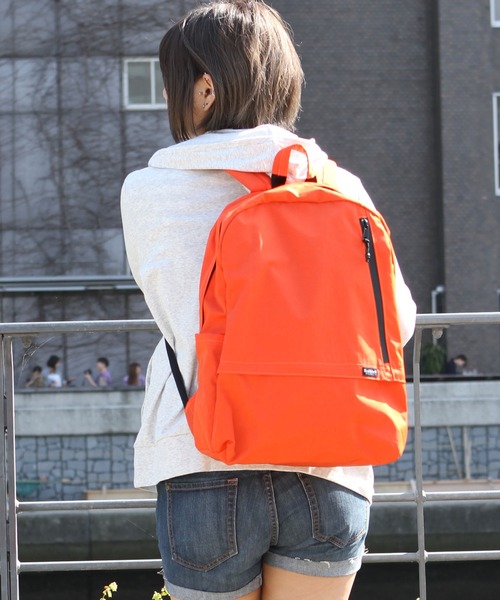 Healthknit(ヘルスニット)の「【Healthknit Product】撥水ナイロン11ポケットバックパック/リュックサック(バックパック/リュック)」|オレンジ