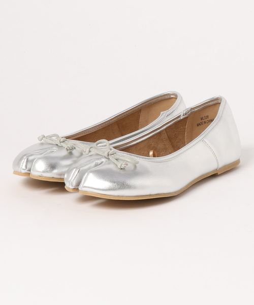 KOBE LETTUCE（コウベレタス）の「足袋バレエパンプス（パンプス・レディース・ホワイト/ブラック/シルバー/キャメル/パイソン/ベージュ/ブラウン・LL/S/M/L）」の13枚目の写真