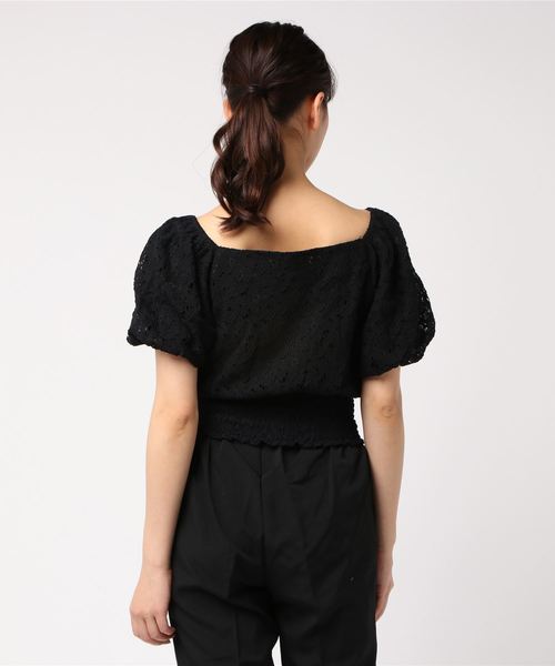 MIIA(ミーア)の「2WAYバルーンスリーブブラウス(シャツ/ブラウス・レディース・ブラック/オフホワイト/ピンク・FREE)」の5枚目の写真