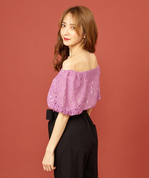 MIIA(ミーア)の「2WAYバルーンスリーブブラウス(シャツ/ブラウス・レディース・ブラック/オフホワイト/ピンク・FREE)」の8枚目の写真