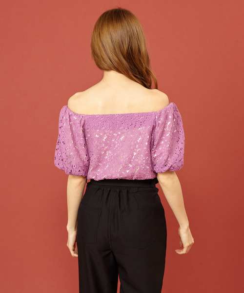 MIIA(ミーア)の「2WAYバルーンスリーブブラウス(シャツ/ブラウス・レディース・ブラック/オフホワイト/ピンク・FREE)」の9枚目の写真