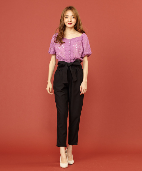 MIIA(ミーア)の「2WAYバルーンスリーブブラウス(シャツ/ブラウス・レディース・ブラック/オフホワイト/ピンク・FREE)」の10枚目の写真