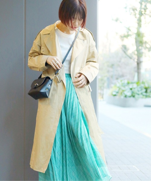 JOINT WORKS（ジョイントワークス）の「ギャバラップコート（チェスターコート・レディース・ベージュ/ネイビー・FREE）」の2枚目の写真