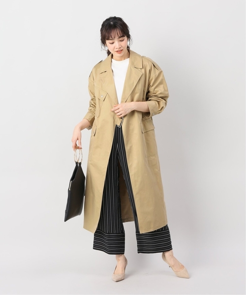 JOINT WORKS（ジョイントワークス）の「ギャバラップコート（チェスターコート・レディース・ベージュ/ネイビー・FREE）」の3枚目の写真