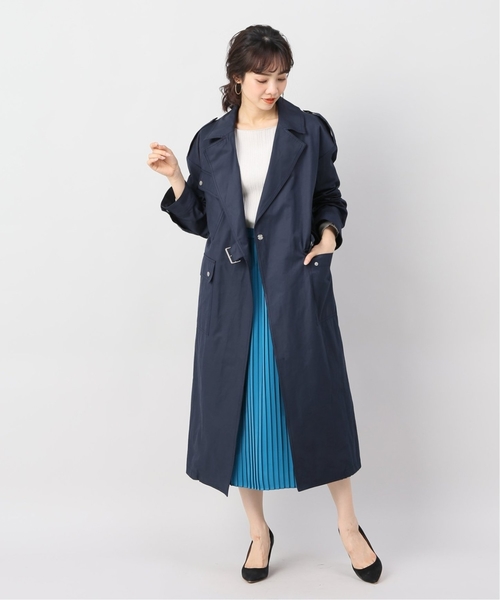 JOINT WORKS（ジョイントワークス）の「ギャバラップコート（チェスターコート・レディース・ベージュ/ネイビー・FREE）」の21枚目の写真