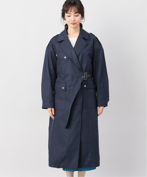 JOINT WORKS（ジョイントワークス）の「ギャバラップコート（チェスターコート・レディース・ベージュ/ネイビー・FREE）」の6枚目の写真