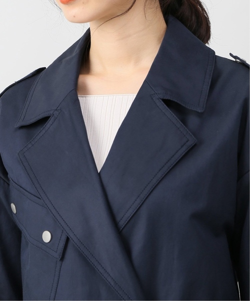 JOINT WORKS（ジョイントワークス）の「ギャバラップコート（チェスターコート・レディース・ベージュ/ネイビー・FREE）」の7枚目の写真