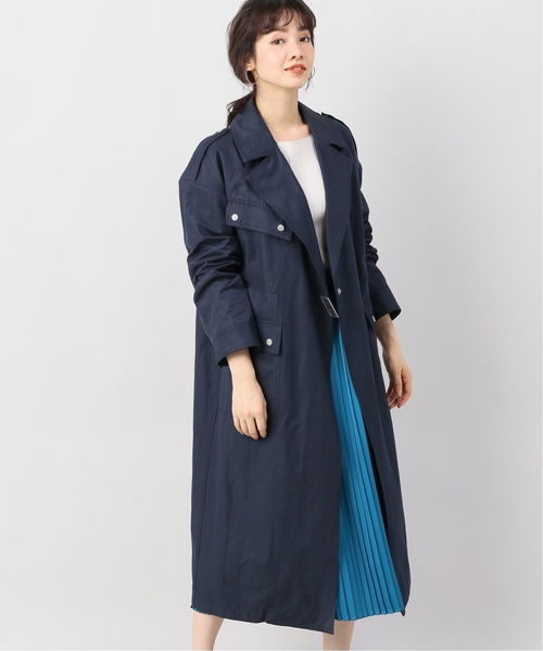 JOINT WORKS（ジョイントワークス）の「ギャバラップコート（チェスターコート・レディース・ベージュ/ネイビー・FREE）」の17枚目の写真