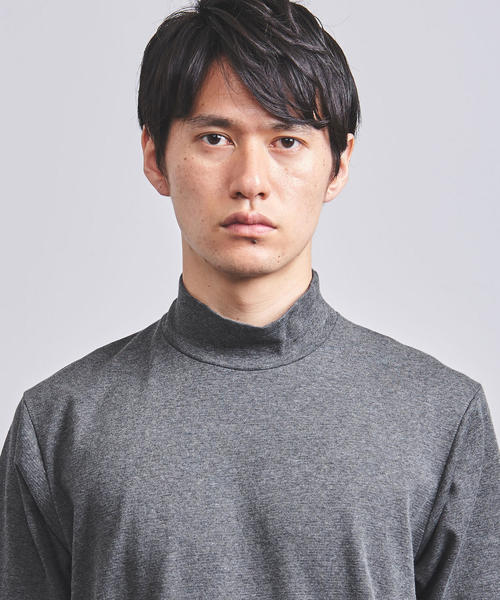 ANATOMICA（アナトミカ）の「＜ANATOMICA（アナトミカ）＞ モックネック カットソー（Tシャツ/カットソー・メンズ・ダークグレー/ネイビー/ホワイト・SMALL/MEDIUM/LARGE）」の9枚目の写真