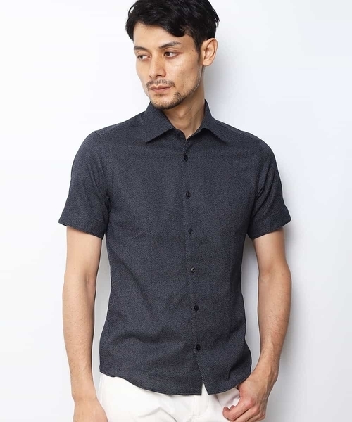 MICHEL KLEIN HOMME (ミッシェルクランオム)の「シャツ(クールマックス レノクロス)(シャツ/ブラウス・メンズ・ライトブルー/ブラック/ネイビー/ブルーグリーン・46/48/51)」の16枚目の写真