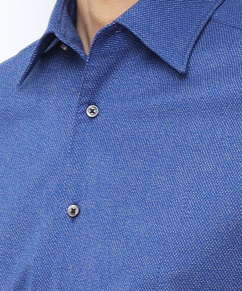 MICHEL KLEIN HOMME (ミッシェルクランオム)の「シャツ(クールマックス レノクロス)(シャツ/ブラウス・メンズ・ライトブルー/ブラック/ネイビー/ブルーグリーン・46/48/51)」の6枚目の写真