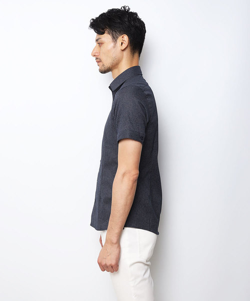 MICHEL KLEIN HOMME (ミッシェルクランオム)の「シャツ(クールマックス レノクロス)(シャツ/ブラウス・メンズ・ライトブルー/ブラック/ネイビー/ブルーグリーン・46/48/51)」の10枚目の写真