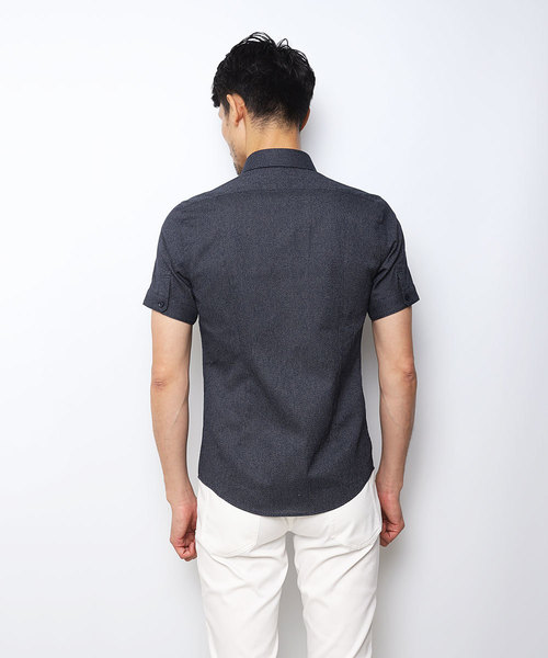 MICHEL KLEIN HOMME (ミッシェルクランオム)の「シャツ(クールマックス レノクロス)(シャツ/ブラウス・メンズ・ライトブルー/ブラック/ネイビー/ブルーグリーン・46/48/51)」の11枚目の写真