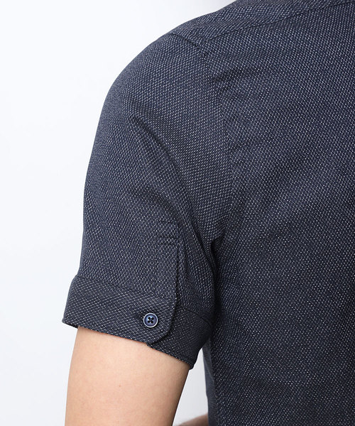 MICHEL KLEIN HOMME (ミッシェルクランオム)の「シャツ(クールマックス レノクロス)(シャツ/ブラウス・メンズ・ライトブルー/ブラック/ネイビー/ブルーグリーン・46/48/51)」の12枚目の写真