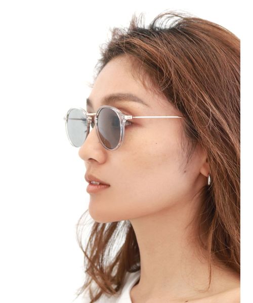 Ungrid（アングリッド）の「クリアフレームサングラス（サングラス・レディース・ブラウン/グレー/ブルー・FREE）」の8枚目の写真