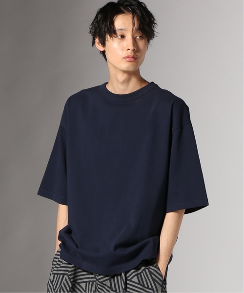 JOURNAL STANDARD J.S HOMESTEAD(ジャーナルスタンダードホームステッド)の「WIDE SILHOUETTE elbow-lengthTシャツ#(Tシャツ/カットソー・メンズ・ホワイト/ブラック/ベージュ/ネイビー・SMALL/MEDIUM/LARGE)」の4枚目の写真