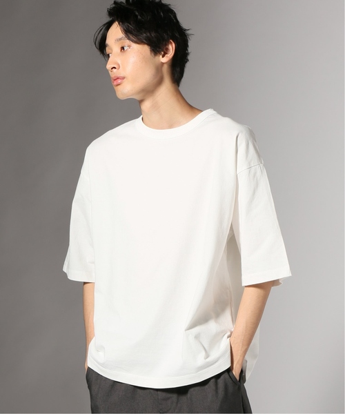 JOURNAL STANDARD J.S HOMESTEAD(ジャーナルスタンダードホームステッド)の「WIDE SILHOUETTE elbow-lengthTシャツ#(Tシャツ/カットソー・メンズ・ホワイト/ブラック/ベージュ/ネイビー・SMALL/MEDIUM/LARGE)」の2枚目の写真