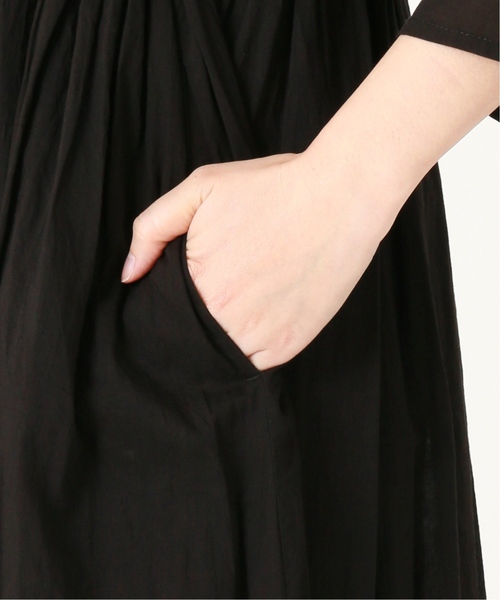 SLOBE IENA（スローブイエナ）の「コットンボイルカシュクールワンピース◆（ワンピース・レディース・ブラック/ベージュ/オレンジ・FREE）」の15枚目の写真