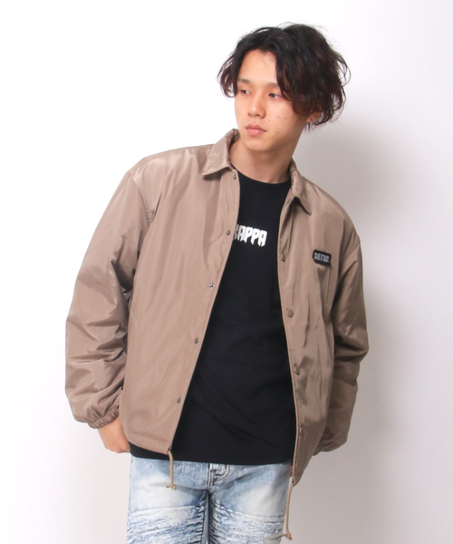 VENCEEXCHANGE(ヴァンスエクスチェンジ)の「中綿コーチジャケット(ブルゾン・メンズ・ブラック/ベージュ/レッド・M/L)」の3枚目の写真