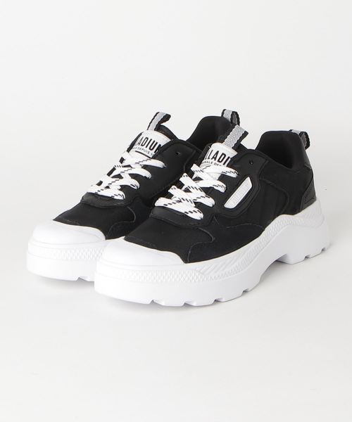 PALLADIUM（パラディウム）の「PALLADIUM/パラディウム PALLAKIX 90 LOW/パラキックス 90 ロー（スニーカー・メンズ・ブラック×ホワイト/ホワイト/ホワイト×レッド・22.5cm/25.5cm/26cm/26.5cm/27cm/27.5cm/28cm/23cm/23.5cm/24cm/24.5cm/25cm）」の3枚目の写真