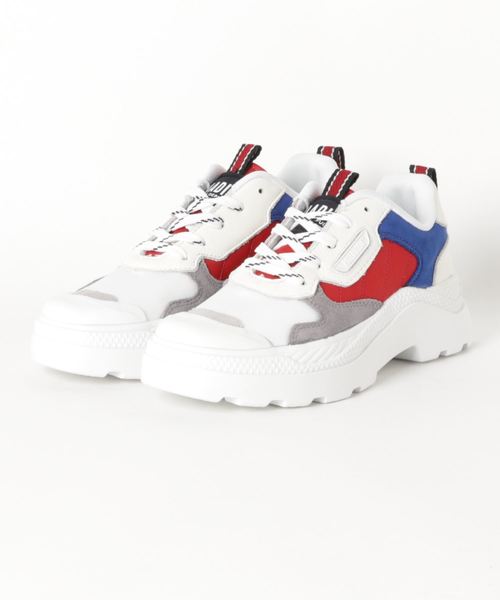 PALLADIUM（パラディウム）の「PALLADIUM/パラディウム PALLAKIX 90 LOW/パラキックス 90 ロー（スニーカー・メンズ・ブラック×ホワイト/ホワイト/ホワイト×レッド・22.5cm/25.5cm/26cm/26.5cm/27cm/27.5cm/28cm/23cm/23.5cm/24cm/24.5cm/25cm）」の6枚目の写真