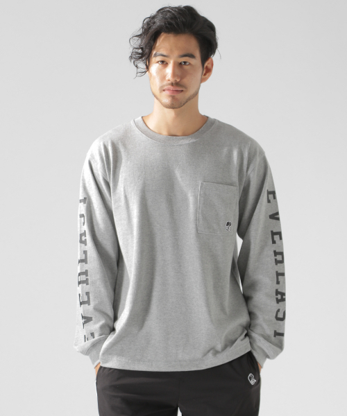 EVERLAST(スポーツ・ライフスタイル)(エバーラスト)の「【EVERLAST(エバーラスト)】別注ソデロゴL/S TEE(Tシャツ/カットソー・メンズ・ホワイト/グレー/ブラック・MEDIUM/LARGE/SMALL)」の10枚目の写真