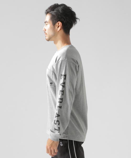 EVERLAST(スポーツ・ライフスタイル)(エバーラスト)の「【EVERLAST(エバーラスト)】別注ソデロゴL/S TEE(Tシャツ/カットソー・メンズ・ホワイト/グレー/ブラック・MEDIUM/LARGE/SMALL)」の11枚目の写真