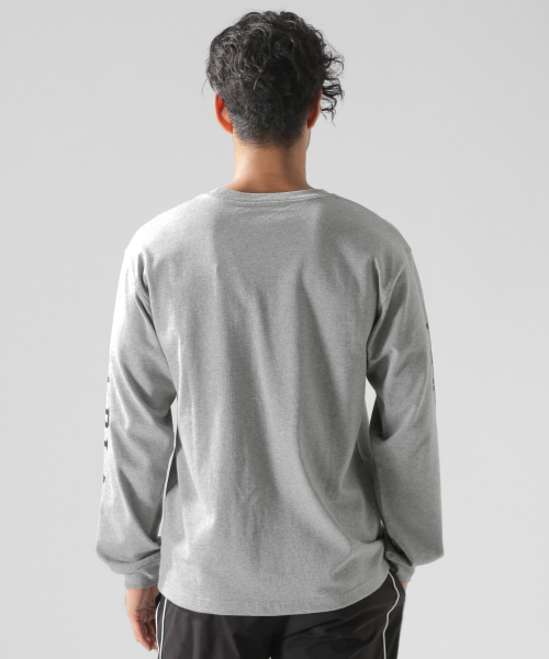 EVERLAST(スポーツ・ライフスタイル)(エバーラスト)の「【EVERLAST(エバーラスト)】別注ソデロゴL/S TEE(Tシャツ/カットソー・メンズ・ホワイト/グレー/ブラック・MEDIUM/LARGE/SMALL)」の12枚目の写真