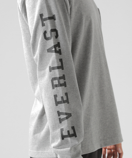 EVERLAST(スポーツ・ライフスタイル)(エバーラスト)の「【EVERLAST(エバーラスト)】別注ソデロゴL/S TEE(Tシャツ/カットソー・メンズ・ホワイト/グレー/ブラック・MEDIUM/LARGE/SMALL)」の16枚目の写真