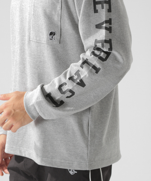 EVERLAST(スポーツ・ライフスタイル)(エバーラスト)の「【EVERLAST(エバーラスト)】別注ソデロゴL/S TEE(Tシャツ/カットソー・メンズ・ホワイト/グレー/ブラック・MEDIUM/LARGE/SMALL)」の17枚目の写真