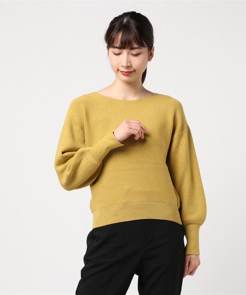 12Twelve Agenda(トゥエルブ アジェンダ)の「前後2Wayラメドルマンニットプルオーバー(ニット/セーター・レディース・ベージュ/キャメル/マスタード/パープル/ラベンダー・M)」の8枚目の写真