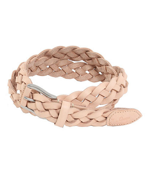 Denime（ドゥニーム）の「AGING LEATHER 30mm MESH BELT/エイジングレザー30mmメッシュベルト（ベルト・メンズ・ホワイト・FREE）」の5枚目の写真