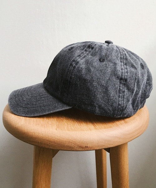 STONE  キャップ ストーンウォッシュキャップ ブラック フリー