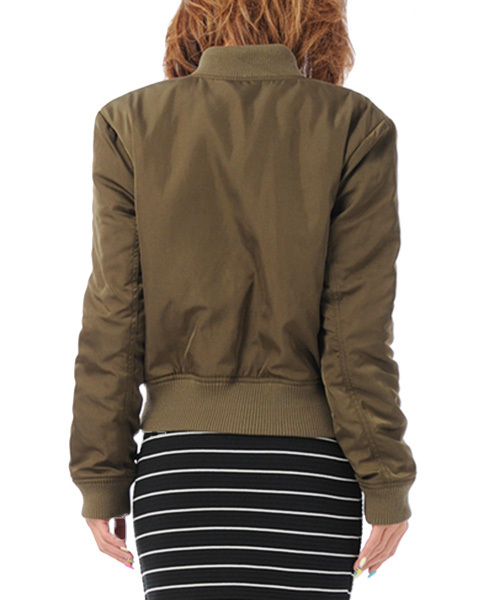 DURAS（デュラス）の「MA-1（ブルゾン・レディース・ブラック/カーキ・FREE）」の6枚目の写真