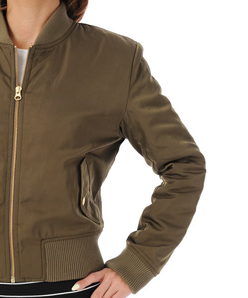 DURAS（デュラス）の「MA-1（ブルゾン・レディース・ブラック/カーキ・FREE）」の12枚目の写真