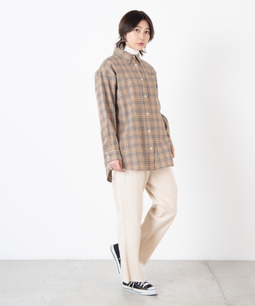 U.S. POLO ASSN.（ユーエスポロアッスン）の「∴WEGO/U.S. POLO ASSN.別注ビッグシルエットシャツ（シャツ/ブラウス・レディース・ベージュ系その他2/ブラック/グリーン系その他2/ホワイト・FREE）」の17枚目の写真