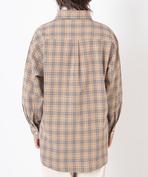 U.S. POLO ASSN.（ユーエスポロアッスン）の「∴WEGO/U.S. POLO ASSN.別注ビッグシルエットシャツ（シャツ/ブラウス・レディース・ベージュ系その他2/ブラック/グリーン系その他2/ホワイト・FREE）」の16枚目の写真