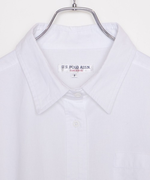 U.S. POLO ASSN.（ユーエスポロアッスン）の「∴WEGO/U.S. POLO ASSN.別注ビッグシルエットシャツ（シャツ/ブラウス・レディース・ベージュ系その他2/ブラック/グリーン系その他2/ホワイト・FREE）」の19枚目の写真