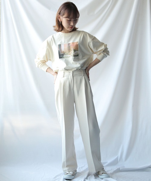 Chillfar（チルファー）の「センタープレスポリトロカラースラックス（スラックス・レディース・ブラック/ダークブラウン/ピンク/ブルー/グリーン/アイボリー/キャメル/ワイン/オレンジ・MEDIUM/LARGE）」の22枚目の写真