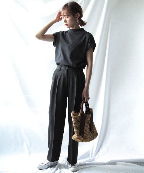 Chillfar（チルファー）の「センタープレスポリトロカラースラックス（スラックス・レディース・ブラック/ダークブラウン/ピンク/ブルー/グリーン/アイボリー/キャメル/ワイン/オレンジ・MEDIUM/LARGE）」の19枚目の写真