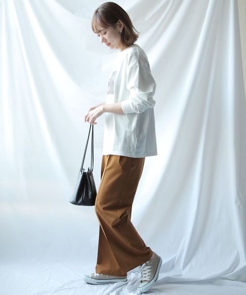 Chillfar（チルファー）の「センタープレスポリトロカラースラックス（スラックス・レディース・ブラック/ダークブラウン/ピンク/ブルー/グリーン/アイボリー/キャメル/ワイン/オレンジ・MEDIUM/LARGE）」の18枚目の写真