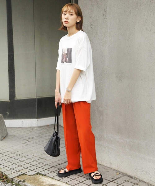 Chillfar（チルファー）の「センタープレスポリトロカラースラックス（スラックス・レディース・ブラック/ダークブラウン/ピンク/ブルー/グリーン/アイボリー/キャメル/ワイン/オレンジ・MEDIUM/LARGE）」の16枚目の写真