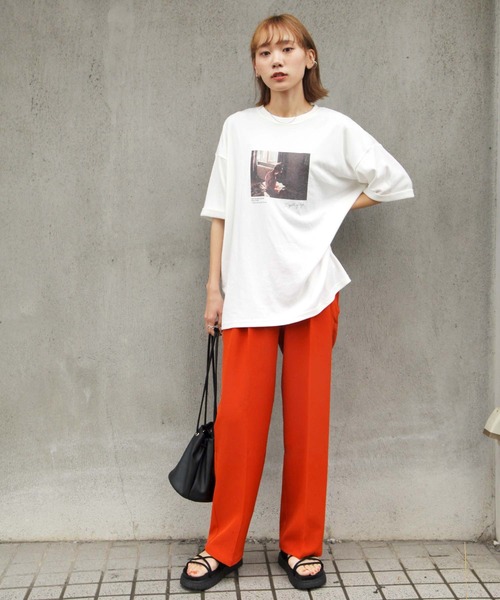 Chillfar（チルファー）の「センタープレスポリトロカラースラックス（スラックス・レディース・ブラック/ダークブラウン/ピンク/ブルー/グリーン/アイボリー/キャメル/ワイン/オレンジ・MEDIUM/LARGE）」の14枚目の写真