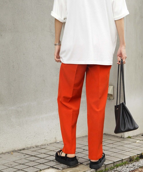 Chillfar（チルファー）の「センタープレスポリトロカラースラックス（スラックス・レディース・ブラック/ダークブラウン/ピンク/ブルー/グリーン/アイボリー/キャメル/ワイン/オレンジ・MEDIUM/LARGE）」の13枚目の写真