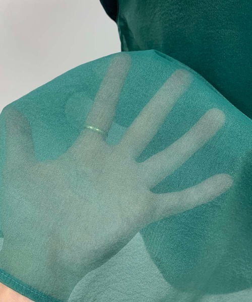 PICCIN（ピッチン）の「ドッキングシアーカットソー（Tシャツ/カットソー・レディース・ブラウン/オフホワイト/グリーン・M）」の14枚目の写真