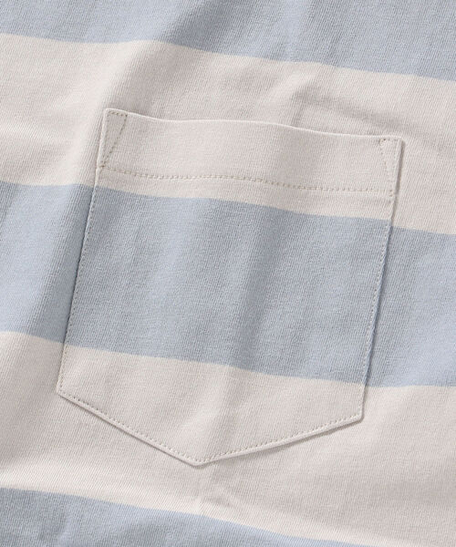 SHIPS any(シップス エニィ)の「SHIPS any :リラックス フィット ワイドボーダー Tシャツ(Tシャツ/カットソー・メンズ・ブラック/ライトグリーン/ネイビー/ライトブルー・SMALL/MEDIUM/LARGE/X-LARGE)」の11枚目の写真