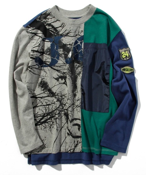 JOHN GALLIANO（ジョンガリアーノ）の「John Galliano(ジョン ガリアーノ)Kids & Junior プリント長袖ロンTカットソー（Tシャツ/カットソー・キッズ・グレー・4Y/6Y/8Y/10Y/12Y/14Y/16Y）」の4枚目の写真