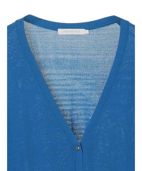 AMERICAN HOLIC（アメリカンホリック）の「Vネックドルマンニットカーディガン＊（カーディガン/ボレロ・レディース・グリーン/アイボリー/ブラック/モカ/ピンク/ブルー・MEDIUM/LARGE/L/M）」の22枚目の写真